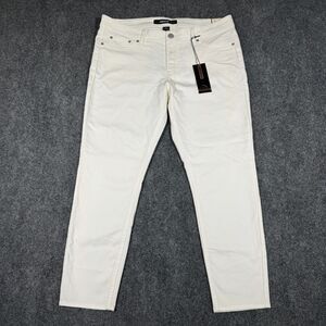 Jordache NWT Womens Jeans Ankle Skinny Size 16 White with Pockets